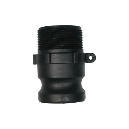 Be Pressure Supply 1-1/2" Polypropylene Camlock Fitting - Male Coupler x MPT Thread 90.725.112